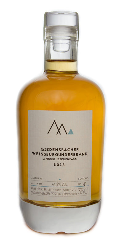 2018 Giedensbacher Weissburgundertraubenbrand in Limousin-Eichenfass
